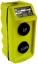 STATION CONTROL UP/DOWN PENDANT-TYPE YELLOW - Pushbutton